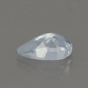 Água-marinha azul natural 0,87ct, formato de pêra, VVS