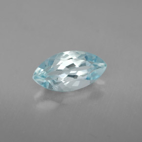 Água-marinha azul natural 1,12ct, marquise, VVS-VS