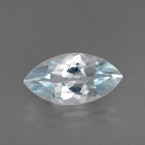 Água-marinha azul natural 0,96ct, marquise, IF