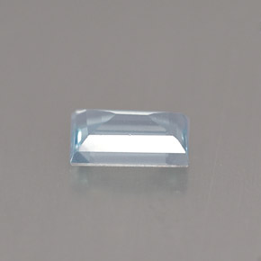 Água-marinha azul natural 0,43ct, baguete, VS