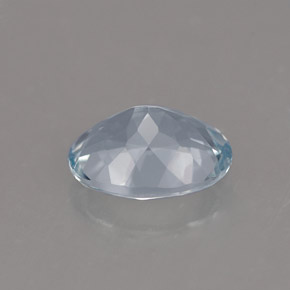 Água-marinha azul natural 1,12ct, corte oval, VVS