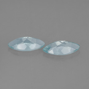 Pedras preciosas de água-marinha azul natural de  ct, marquise, VVS-VS
