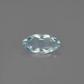 Água-marinha azul natural 0,82ct, marquise, VVS-VS