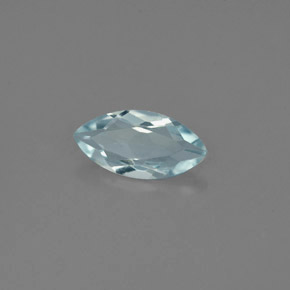 Água-marinha azul natural 0,82ct, marquise, VVS-VS