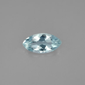 Água-marinha azul natural 0,94ct, marquise, VS
