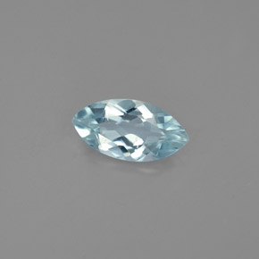 Água-marinha azul natural 0,94ct, marquise, VS