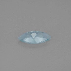 Água-marinha azul natural 0,94ct, marquise, VS