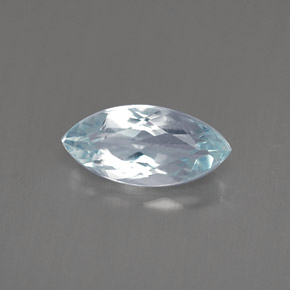 Água-marinha azul natural 0,84ct, marquise, VVS-VS
