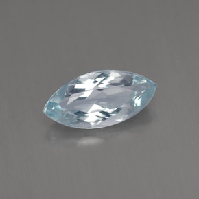 Água-marinha azul natural 0,84ct, marquise, VVS-VS