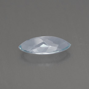 Água-marinha azul natural 0,84ct, marquise, VVS-VS