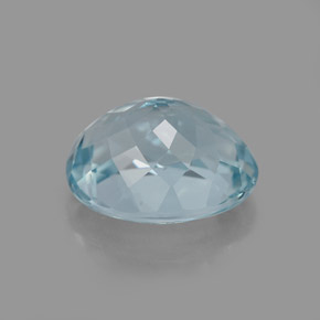 Água-marinha azul natural 2,75ct, corte oval, VVS-VS
