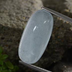 Água-marinha azul natural 11,69ct, corte oval, translúcido