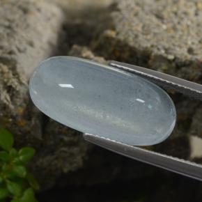 Água-marinha azul natural 11,69ct, corte oval, translúcido