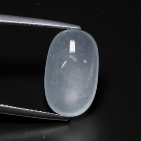 água-marinha Azul claro Natural 9.48ct, Corte Oval, Translúcido