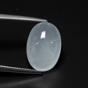 água-marinha Azul claro Natural 9.56ct, Corte Oval, Translúcido