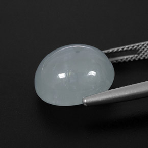 água-marinha Azul claro Natural 8.35ct, Transparente, Transparente/Translúcido