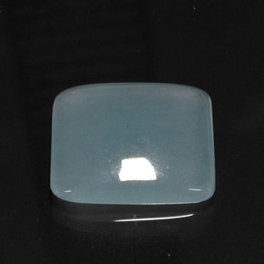 Água-marinha azul natural 16,66ct, almofada cortada, translúcido