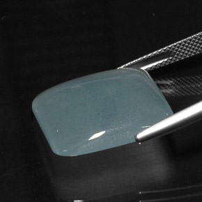 Água-marinha azul natural 16,66ct, almofada cortada, translúcido