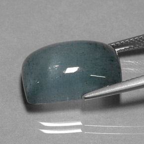 Água-marinha azul natural 12,39ct, baguete, translúcido