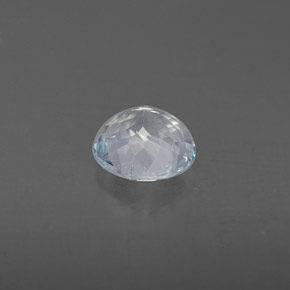 água-marinha Azul claro Natural 0.66ct, Corte Redondo, VS