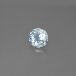 água-marinha Azul claro Natural 0.67ct, Corte Redondo, VS