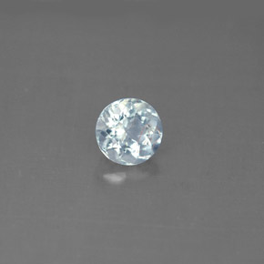 água-marinha Azul claro Natural 0.67ct, Corte Redondo, VS