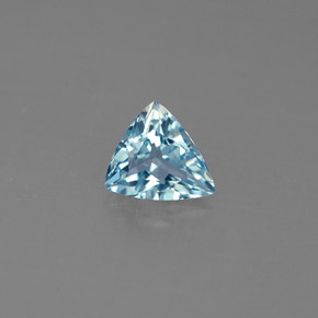 água-marinha Azul claro Natural 0.74ct, Trilhão, VVS-VS