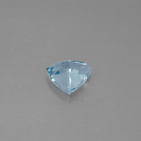 água-marinha Azul claro Natural 0.74ct, Trilhão, VVS-VS