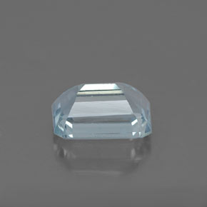 Água-marinha azul natural 0,96ct, corte esmeralda, VVS