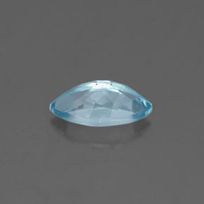 Água-marinha azul natural 0,62ct, marquise, VVS