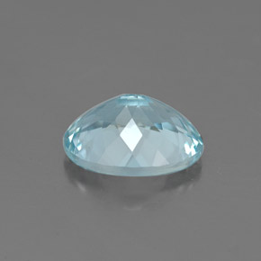Água-marinha azul natural 1,68ct, corte oval, VVS