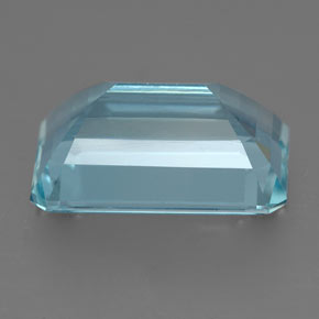 Água-marinha azul natural 4,50ct, corte esmeralda, VVS