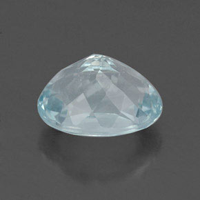 Água-marinha azul natural 1,69ct, corte oval, VVS-VS