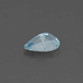 Água-marinha azul natural 0,60ct, formato de pêra, VS