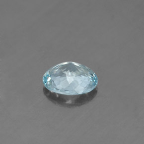 Água-marinha azul natural 0,58ct, corte oval, VS