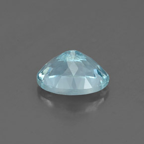 Água-marinha azul natural 1,25ct, corte oval, VS-SI