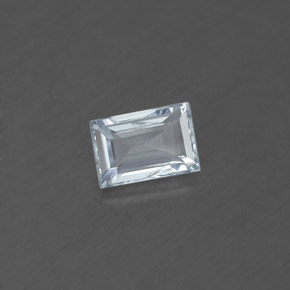 Água-marinha azul natural 0,59ct, baguete, VS-SI