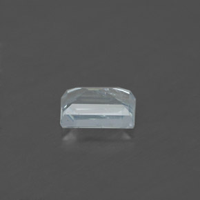 Água-marinha azul natural 0,59ct, baguete, VS-SI