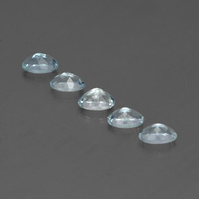 Pedras preciosas de água-marinha azul natural de  ct, corte oval, VVS