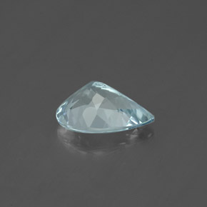 Água-marinha azul natural 1,07ct, formato de pêra, VVS