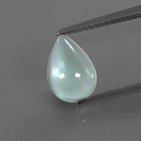 Água-marinha verde natural 1,36ct, transparente, transparente/translúcido