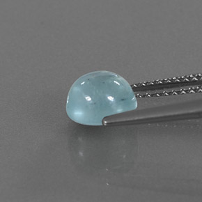 Água-marinha azul natural 1,64ct, transparente, transparente/translúcido