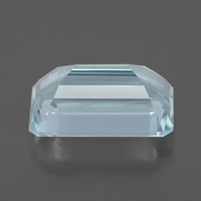 Água-marinha azul natural 3,93ct, corte esmeralda, VVS