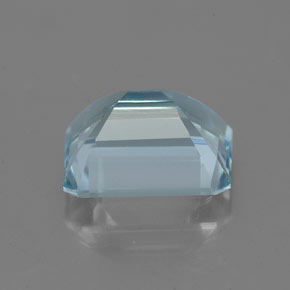 Água-marinha azul natural 2,20ct, corte esmeralda, VVS