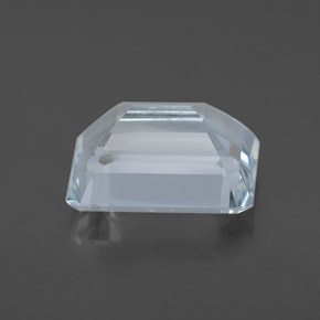 Água-marinha azul natural 4,04ct, corte esmeralda, VVS