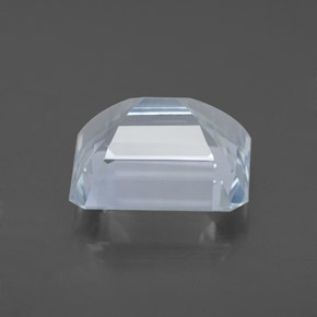 Água-marinha azul natural 4,19ct, corte esmeralda, VVS