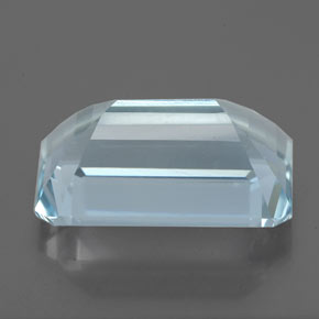 Água-marinha azul natural 5,33ct, corte esmeralda, VS