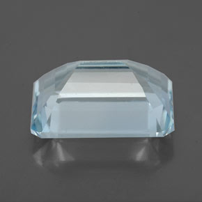 Água-marinha azul natural 4,37ct, corte esmeralda, VS