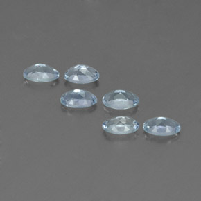 Pedras preciosas de água-marinha azul natural de  ct, corte oval, VS