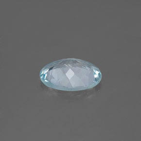 Água-marinha azul natural 1,38ct, corte oval, VS